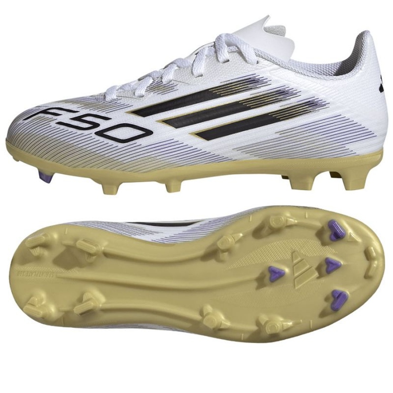 Adidas f50 liga fg/mg jh7745 fotbollsskor vit