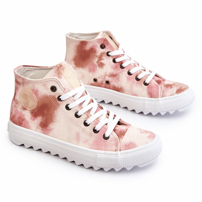 Damsneakers Big Star LL274048 Beige-Rosa