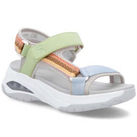 Kvinnors Rieker 3151-90 Sandaler blå