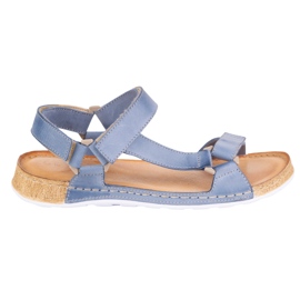 Olivier Kvinnors sandaler barfota vänliga kallia blå