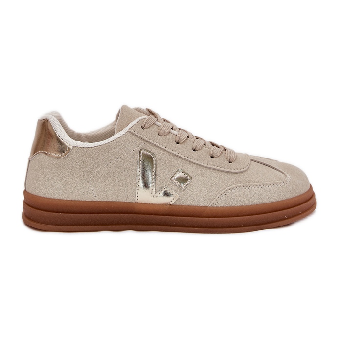 Kvinnors sneakers eko mocka beige
