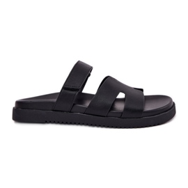 Kvinnors flip flops med Vinceza 17401 kardborrband svart