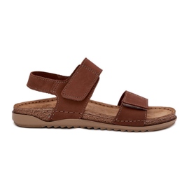 Kvinnoläder sandaler inblu aa0001ki kamel brun