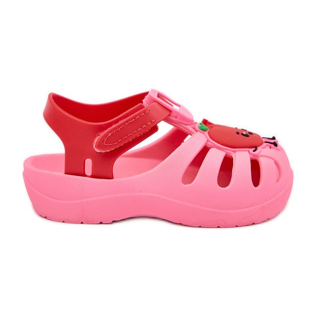 Kardborrband barnsandaler frukt 83615 ipanema sommar xiv rosa röda