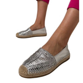 Silver Openwork Espadrilles på plattformen