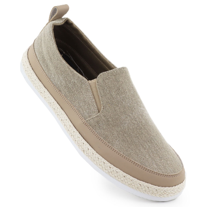 Herrskor espadrilles gled khaki nowacki 0017-t beige