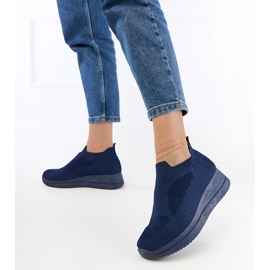 Marinblå marinblå sneakers