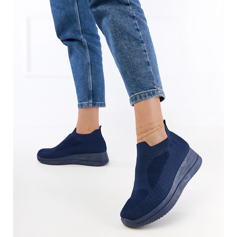 Marinblå marinblå sneakers