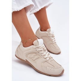 Kvinnors sportskor med Eco Suede Beige