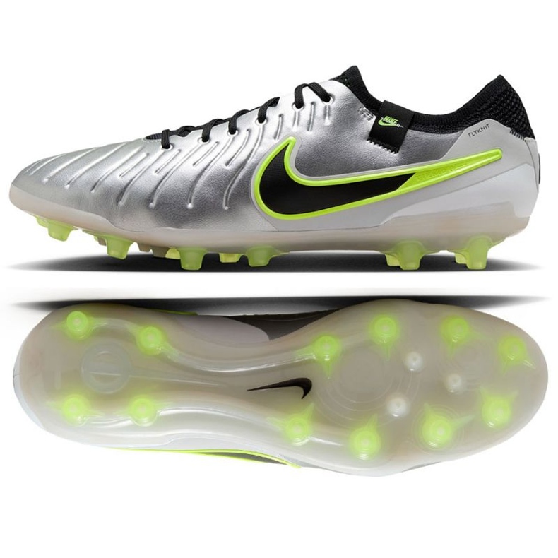 Nike Tiempo Legend 10 Elite AG-Pro DV4330-001 fotbollsskor silver-