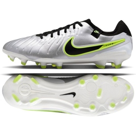 Nike Tiempo Legend 10 Pro FG DV4333-001 fotbollsskor silver-