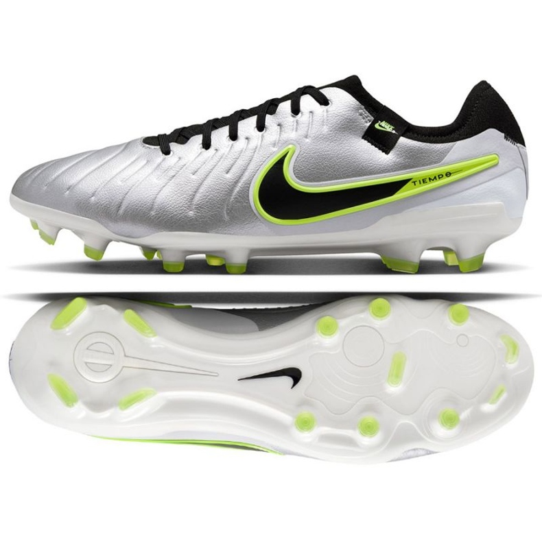 Nike Tiempo Legend 10 Pro FG DV4333-001 fotbollsskor silver-
