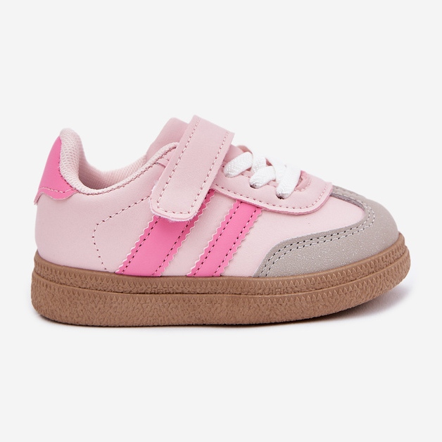 Sneakers sneakers sportskor rosa kardborrband