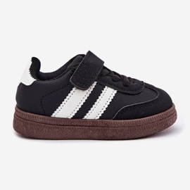 Svarta barns sneakers sportskor