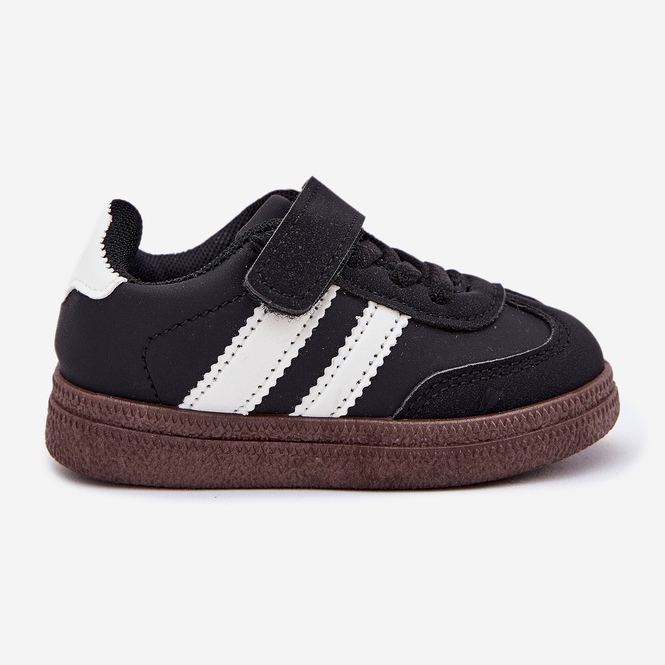 Svarta barns sneakers sportskor