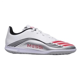Adidas F50 Messi Club i JP7452 fotbollsskor vit