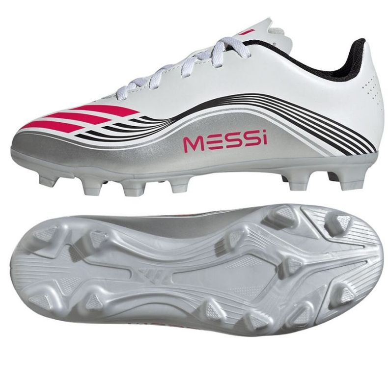 Adidas f50 messi club fg/mg jp7457 fotbollsskor vit