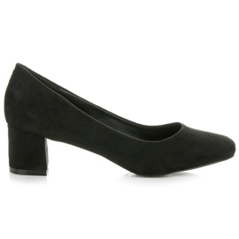 Vices New Collection Klassiska pumps i mocka svart