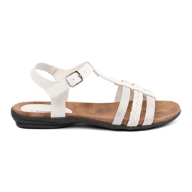 Goodin Vita kvinnosandaler med dekorerade ränder