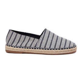 Mäns espadrilles med Braid Navy Blue blå