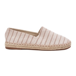 Mäns espadrilles med beige fläta