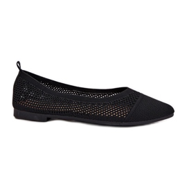 Kvinnors mesh ballerinas svart