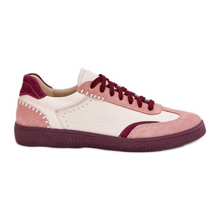 Kvinnoläder sneakers zazoo n1202 rosa