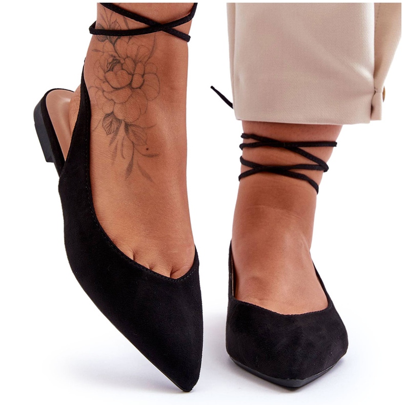 Kvinnors eko-tidiga svarta ballerinor