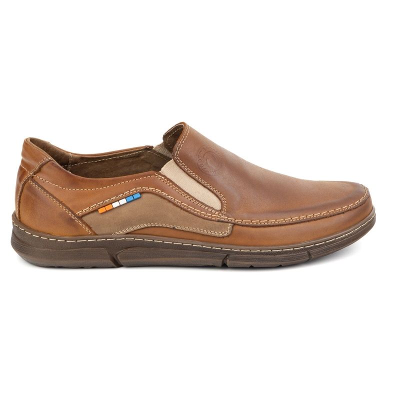 Olivier Slip-On 283GT Camel Brown Leather Moccasins Brown Brown brun