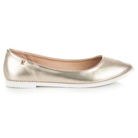 Vices Glänsande Ballerina I Spitz gul