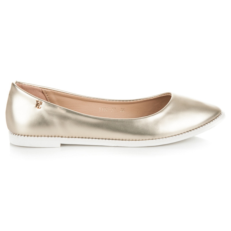 Vices Glänsande Ballerina I Spitz gul