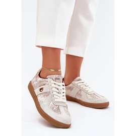 Women's Sneakers Big Star av Daniel Lopez SS2D4032 Animal Beige Mönster