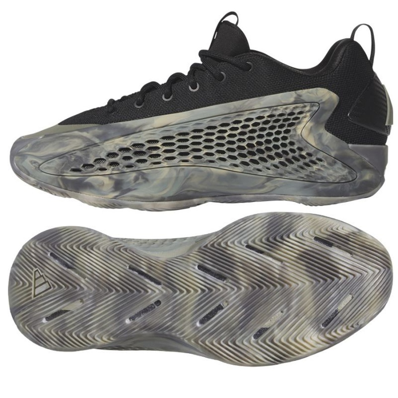 Adidas Anthony Edwards basketskor 1 M JI4066 svart