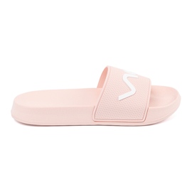 Shelvt Rosa flip -flops med inskriptionen