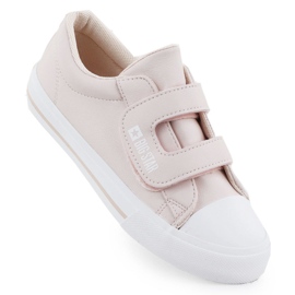 Big Star LL374072 rosa sneakers från ekologiskt läder rosa läder