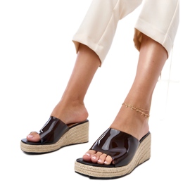 Transparenta Espadrilles Flip Flops Felicity beige