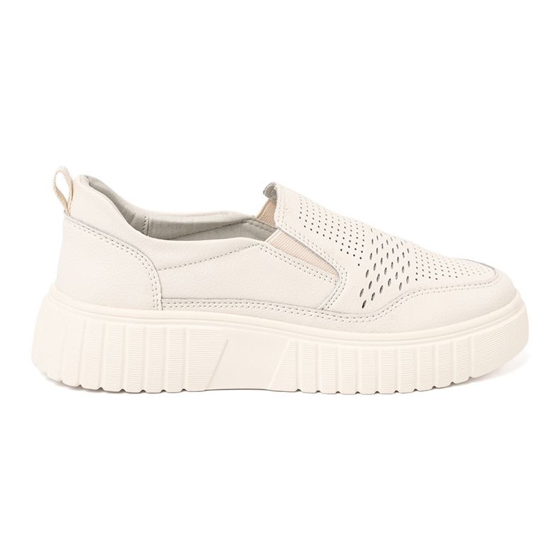 Sergio Leone Läderskor på beige -plattformen