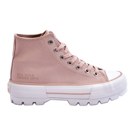 Naken Big Star Sneakers för kvinnor LL274157 rosa