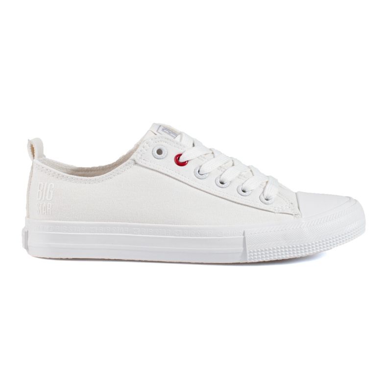 Big Star JJ274001 Kvinnors låga sneakers vit