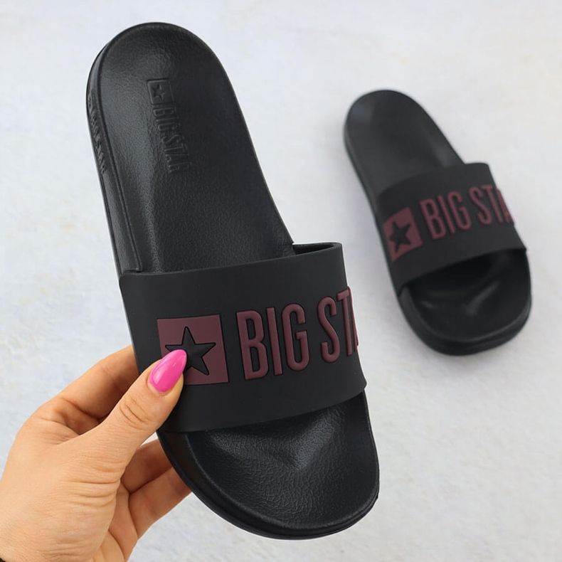 Black Big Star SS274708 Beach Beach Flaps svart