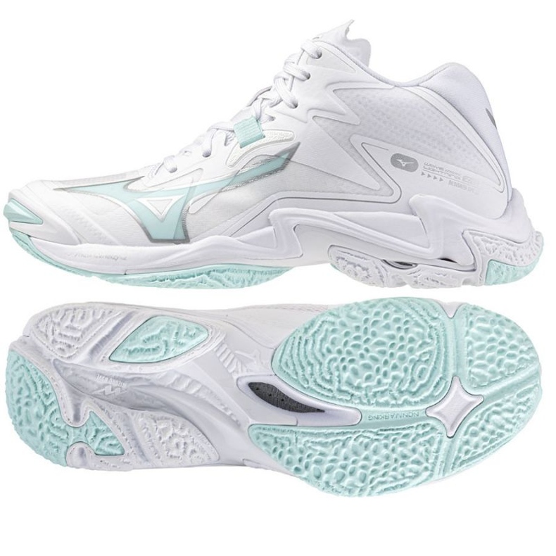 Mizuno Wave Lighting Z8 Mid Shoes in V1GC240545 vit