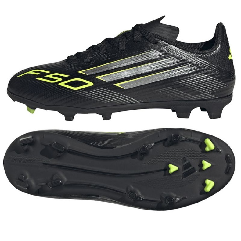 Adidas f50 liga fg/mg jr jh7744 skor svart