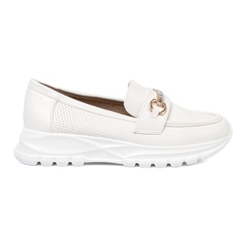 Shelvt Vita loafers med ett dekorativt gyllene element.