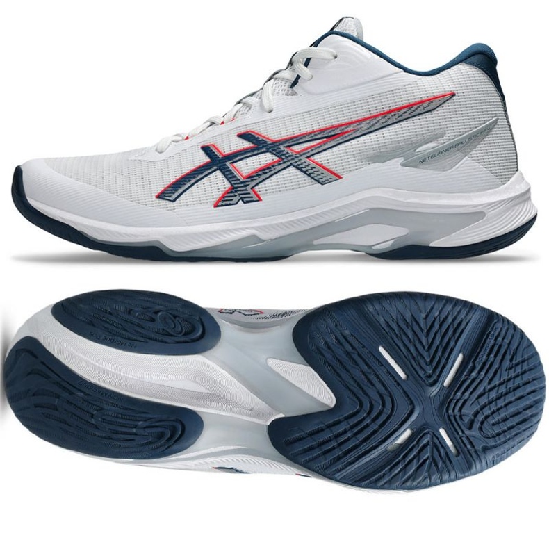 Asics NetBurner Ballstic FF MT 4 M 1051A090 101 SKOR vit