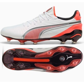 Puma King Ultimate FG/AG 108821-01 skor vit