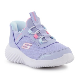Skechers Bounder-enkla söta JR 303585N-LAV-skor purpur