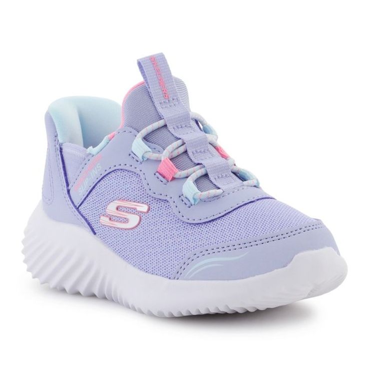 Skechers Bounder-enkla söta JR 303585N-LAV-skor violett