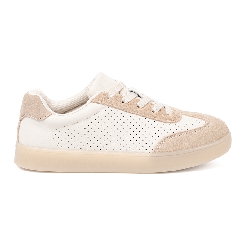Sergio Leone Kvinnors sneakers Openwork Light Beige