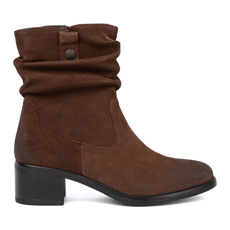 Bruna läderskor med en skrynklig övre Sergio Leone