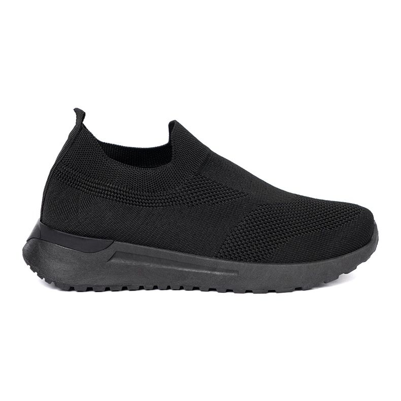 Shelvt Slip-on sportskor i svart